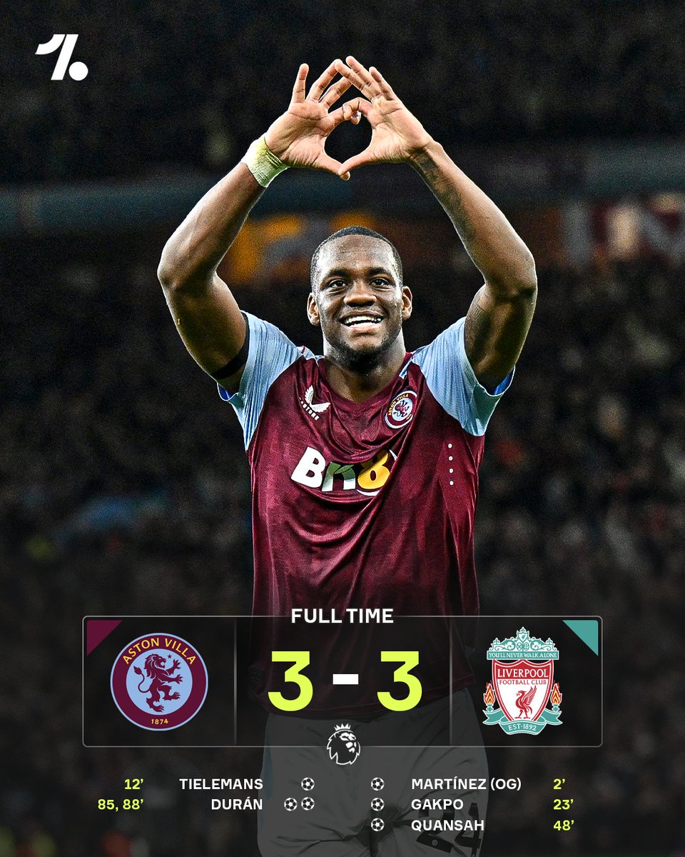 Aston Villa come back to get a crucial point against Liverpool in a six-goal thriller at Villa Park 💥😱