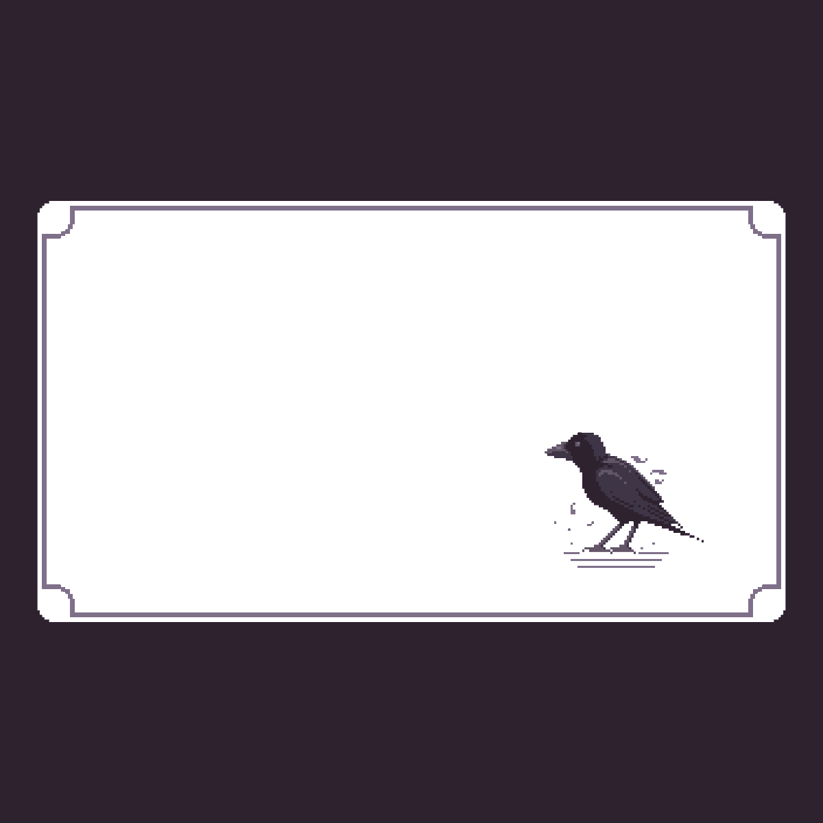 #crow 
#pixel_dailies <a href="/Pixel_Dailies/">Pixel Dailies</a>