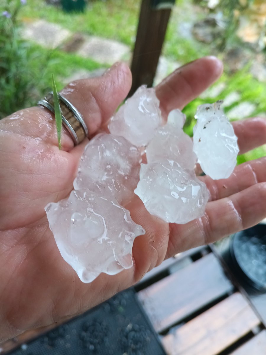 That’s some serious hail! 📷 Char Wenzel in Haines City. #Florida