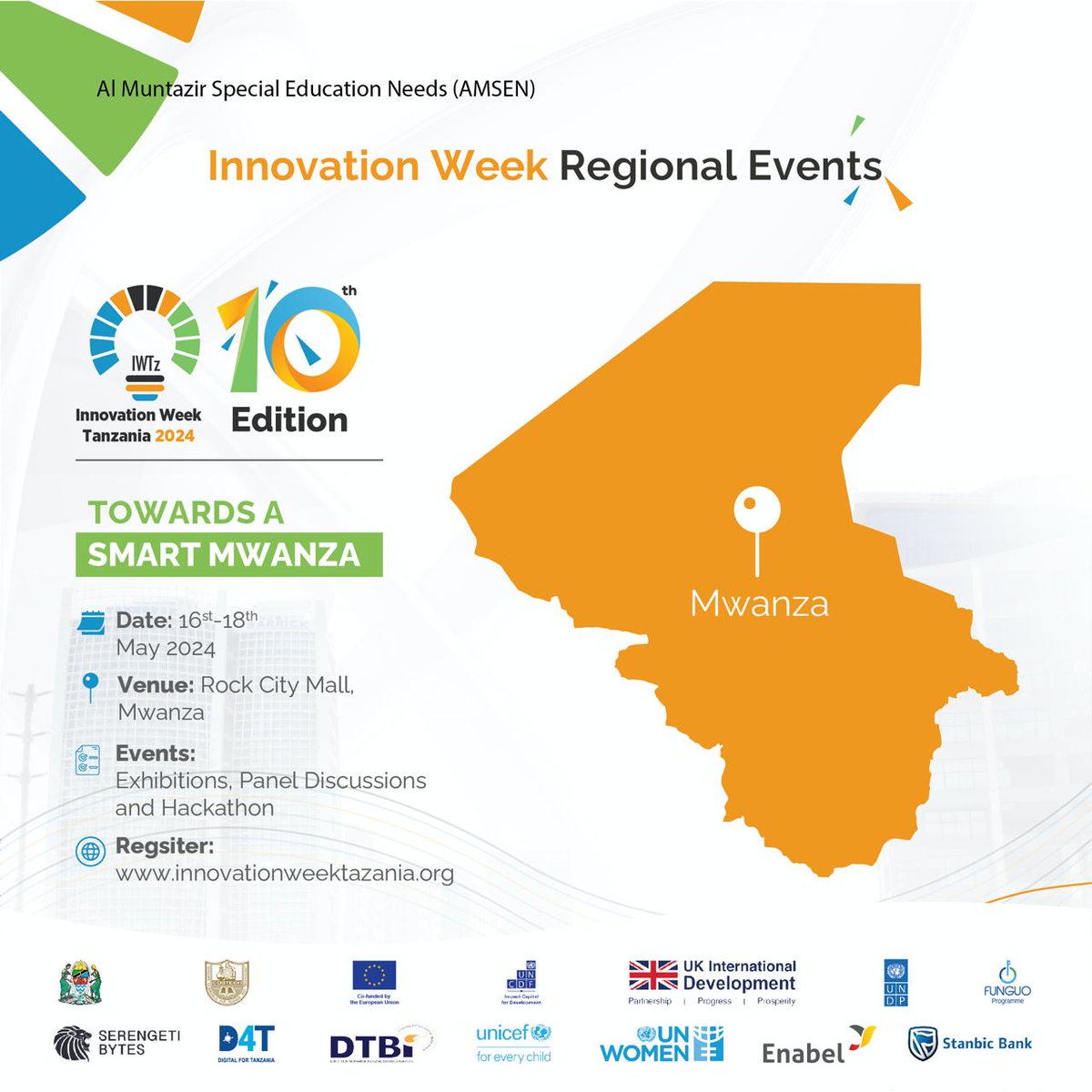 Mwanza! Innovation Week Tanzania 2024 will be taking place in Mwanza from May 16th to May 18th, 2024, at Rock City Mall Manza! Thought-provoking panel discussions, exciting exhibitions and a Hackathon like none-other lay in store for you all! Mark your calendars for this one!