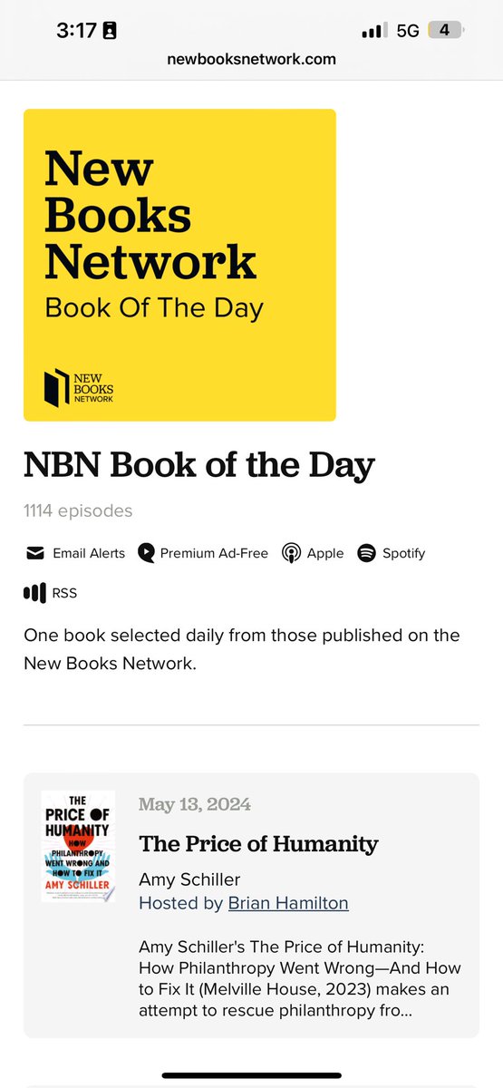 Amy Schiller (@amytheschill) on Twitter photo Very honored to be <a href="/NewBooksNetwork/">New Books Network (@newbooksnetwork.bsky.social)</a> episode of the day ā I had such a great time talking with <a href="/brianfhamilton/">Brian Hamilton</a> and <a href="/anna_dyjach/">Anna Dyjach</a>!
newbooksnetwork.com/the-price-of-h⦠Very honored to be <a href="/NewBooksNetwork/">New Books Network (@newbooksnetwork.bsky.social)</a> episode of the day ā I had such a great time talking with <a href="/brianfhamilton/">Brian Hamilton</a> and <a href="/anna_dyjach/">Anna Dyjach</a>!
newbooksnetwork.com/the-price-of-hā¦
