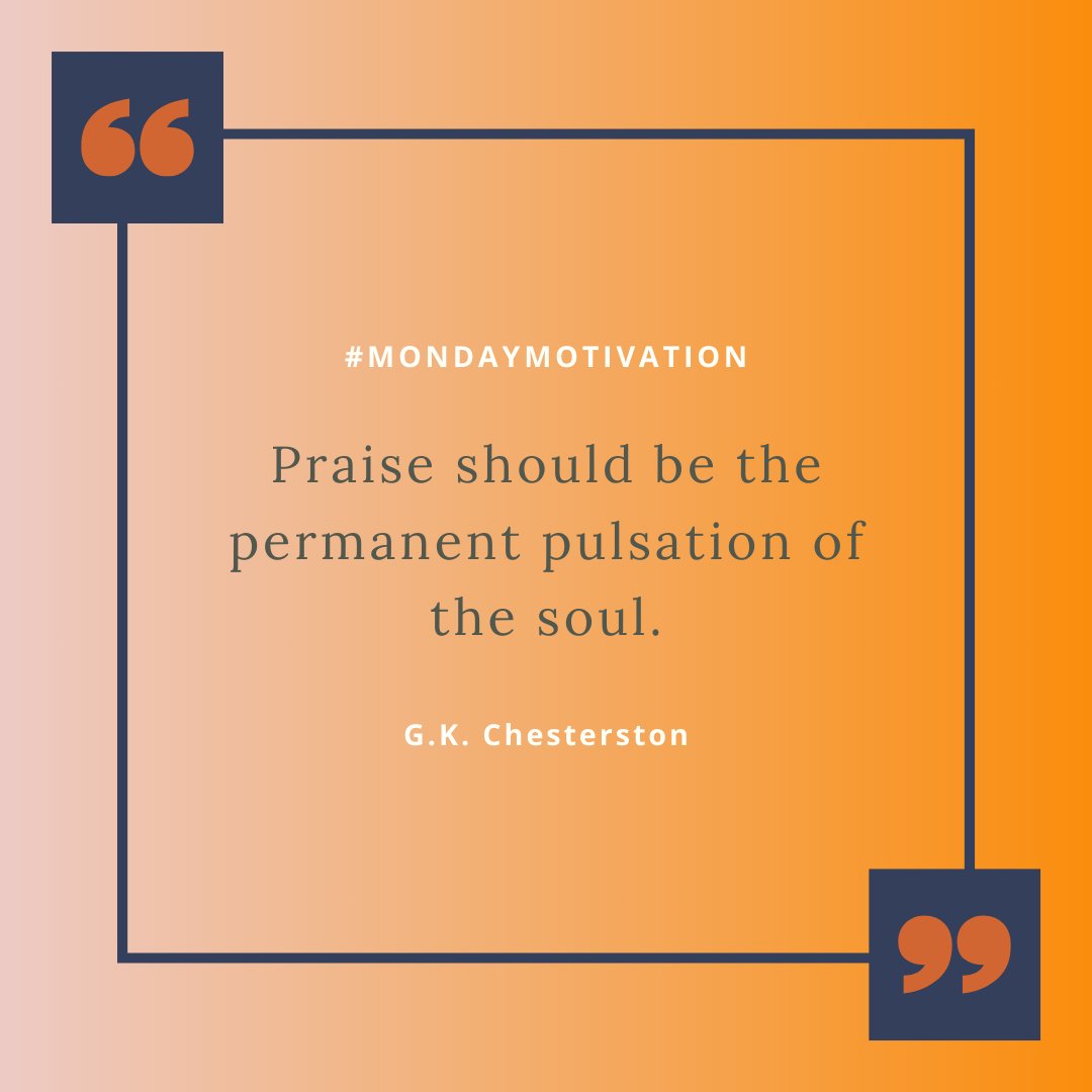 May is tough. This May is challenging - not in bad ways - just in lots of ways. :) Mondays can be tough. So much to do. So many things pulling on my mind. I'm focusing on gratitude & thankfulness. This quote from #GKChesterton is a great way to start. #May #Mondays