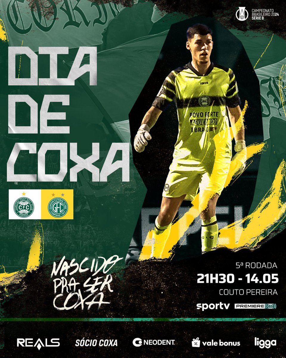 Coritiba's tweet image. #CFCxGUA - 5ª rodada

🏆 Brasileiro Série B
⌚ 21h30
🌃 Curitiba - PR
🏟 Couto Pereira
📺 SporTV e Premiere

🇳🇬 #VamosCoxa #NascidoPraSerCoxa