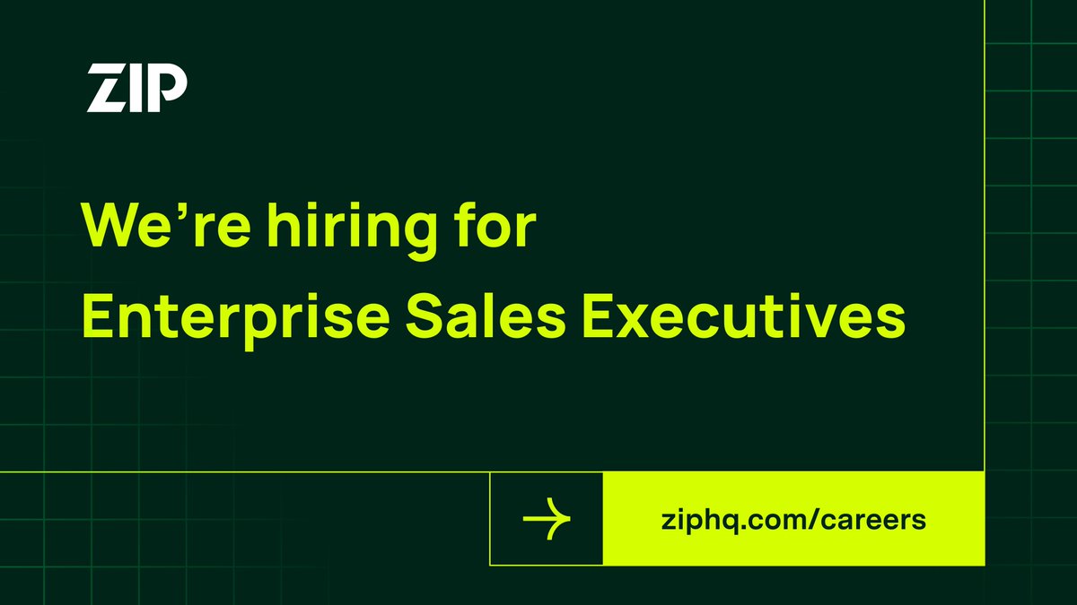 theziphq's tweet image. 🚀 Career Opportunity: Enterprise Sales 🚀

Zip is experiencing phenomenal growth with a full greenfield and significant tailwind in the Enterprise. We need ambitious Enterprise Sales Executives to help us continue our momentum - apply here! lnkd.in/gHU3phi5