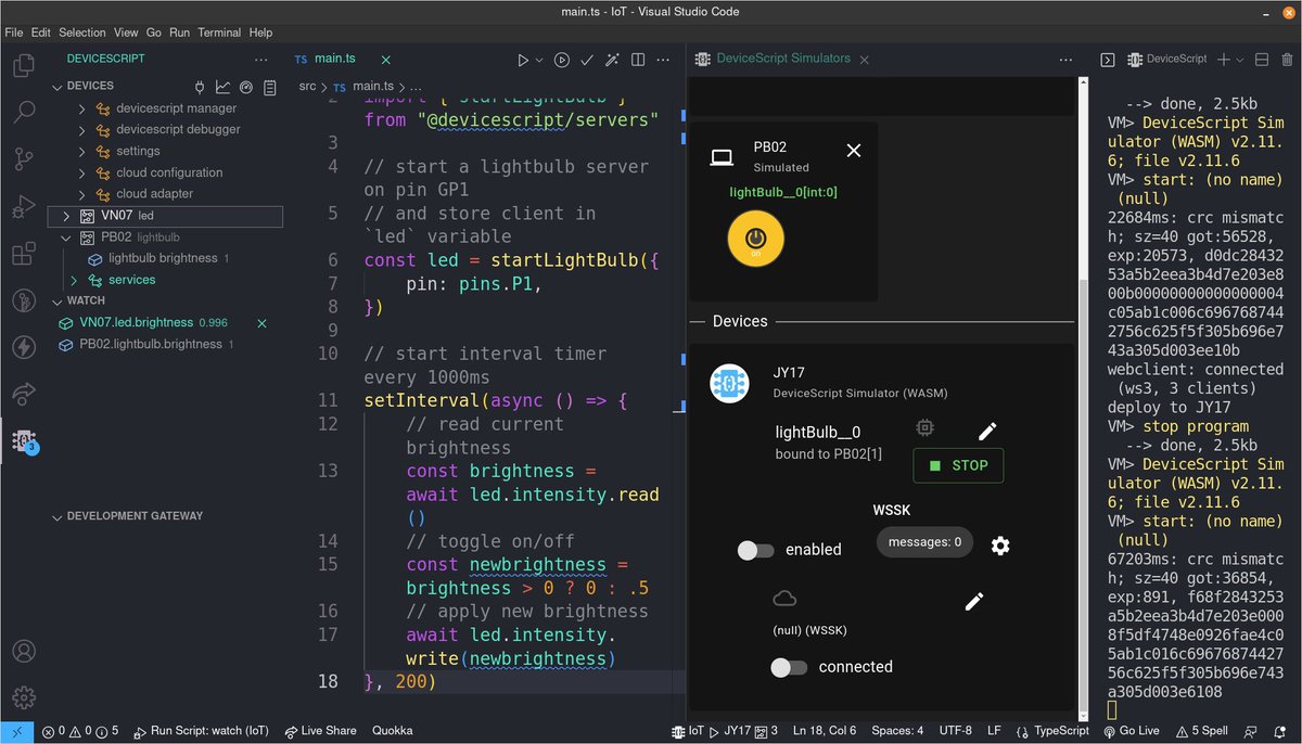 DevHeadsComm's tweet image. #DeviceScript is Microsoft's latest innovation in IoT development!
If you're a #javascript or TypeScript enthusiast, you'll love DeviceScript!
Get more like this: discord.com/invite/devheads
Learn more: staceyoniot.com/a-look-at-devi…
#Arduino #IoT #microcontroller #coding #DevHeads
