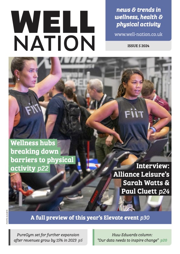 Issue 5/24 of @WellNationMag is now available. Packed with industry news, an interview with the MD & CEO of @AllianceLeisure, a preview of the sector's biggest business event, @elevatearena, and more! @_ukactive @SH1FTfitness @InnervaGroup @TaylorMadeB2B. bit.ly/41jihNa