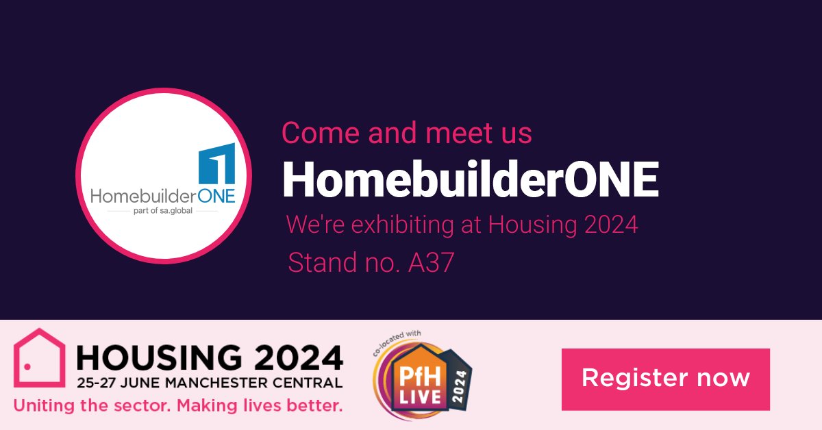 HomebuilderONE's tweet image. We’re exhibiting at Housing 2024. Join us and register as our guest using this link
eventdata.uk/Forms/Form.asp…