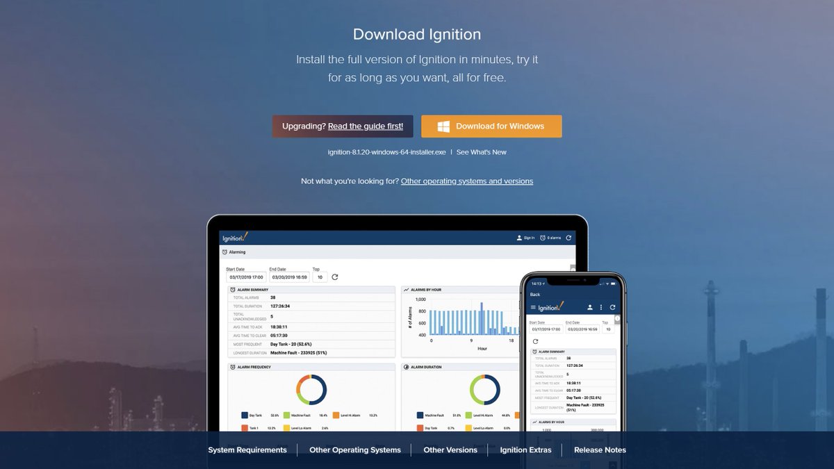 Your #free, fully functional trial of #Ignition is just moments away! See for yourself why Ignition is the ultimate platform for building and deploying #industrial applications. bit.ly/3xk2504 #freedownload #freetrial