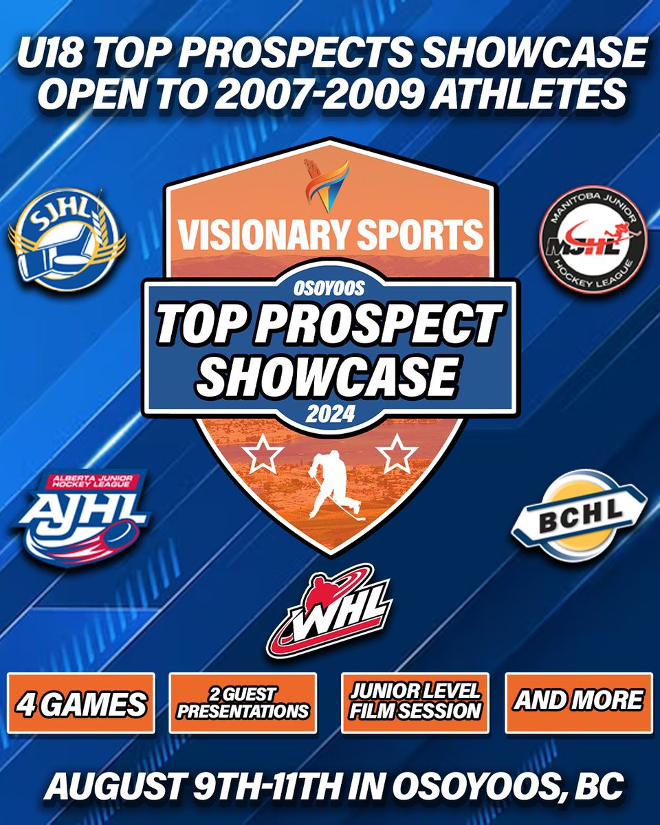 Join us August 9th-11th in Osoyoos, BC for our Second VS Top Prospect Showcase of the year.

If you want to learn more or are interested in attending send us a message or click the link in our bio.
#achieveyourvision