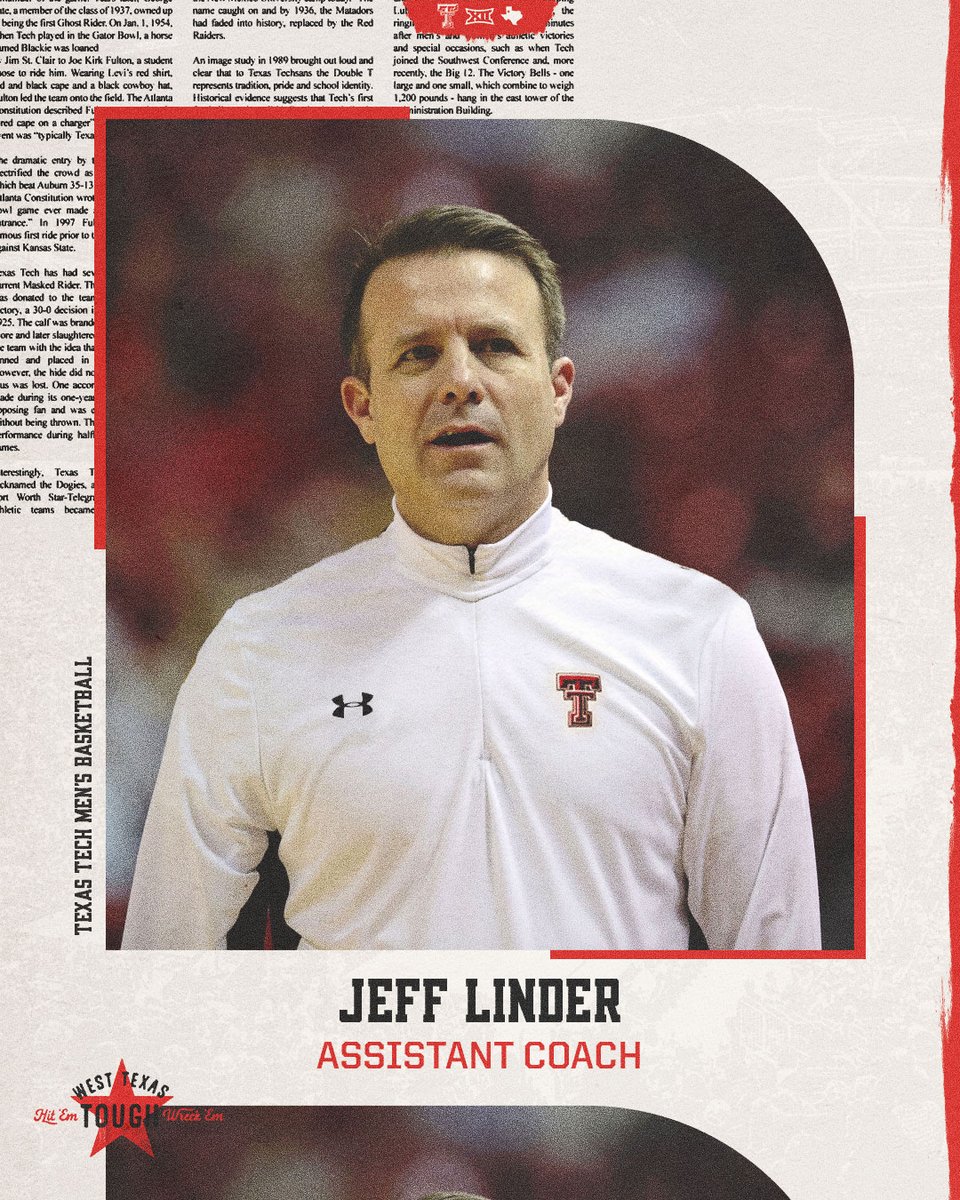 We just got even tougher 💪 Excited to officially announce @jefflinder is a Red Raider! #TTW | 📰 wreckem.co/Linder