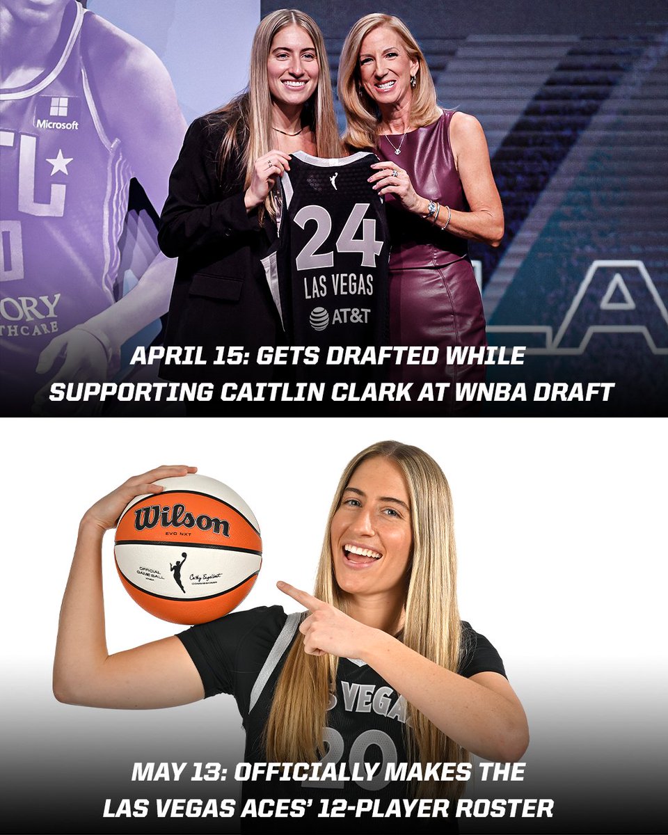 Kate Martin has officially made the Aces' roster 👏