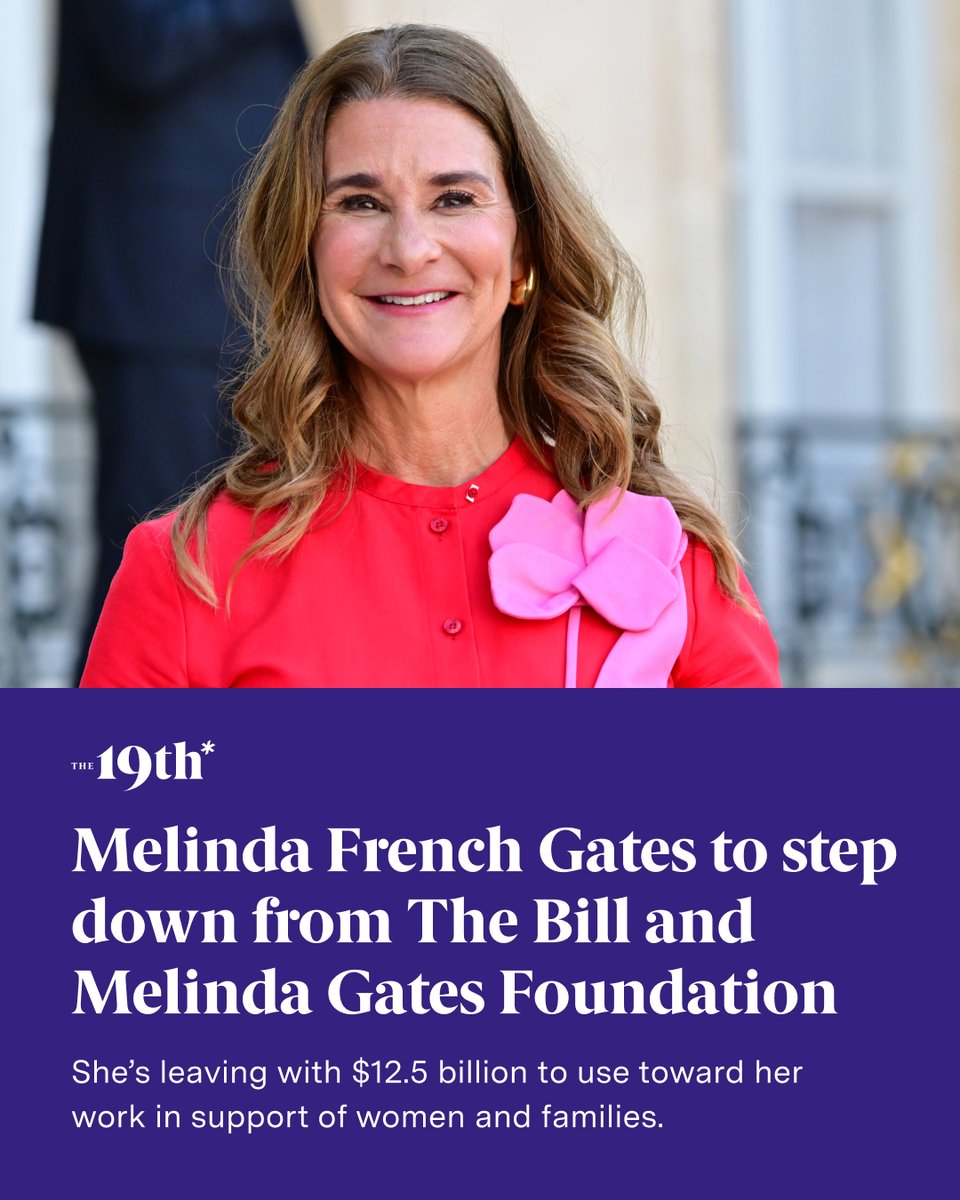 Melinda French Gates, a leading philanthropist and co-founder of The Bill and Melinda Gates Foundation, is stepping down from her position in June, she announced Monday. bit.ly/3UIG322