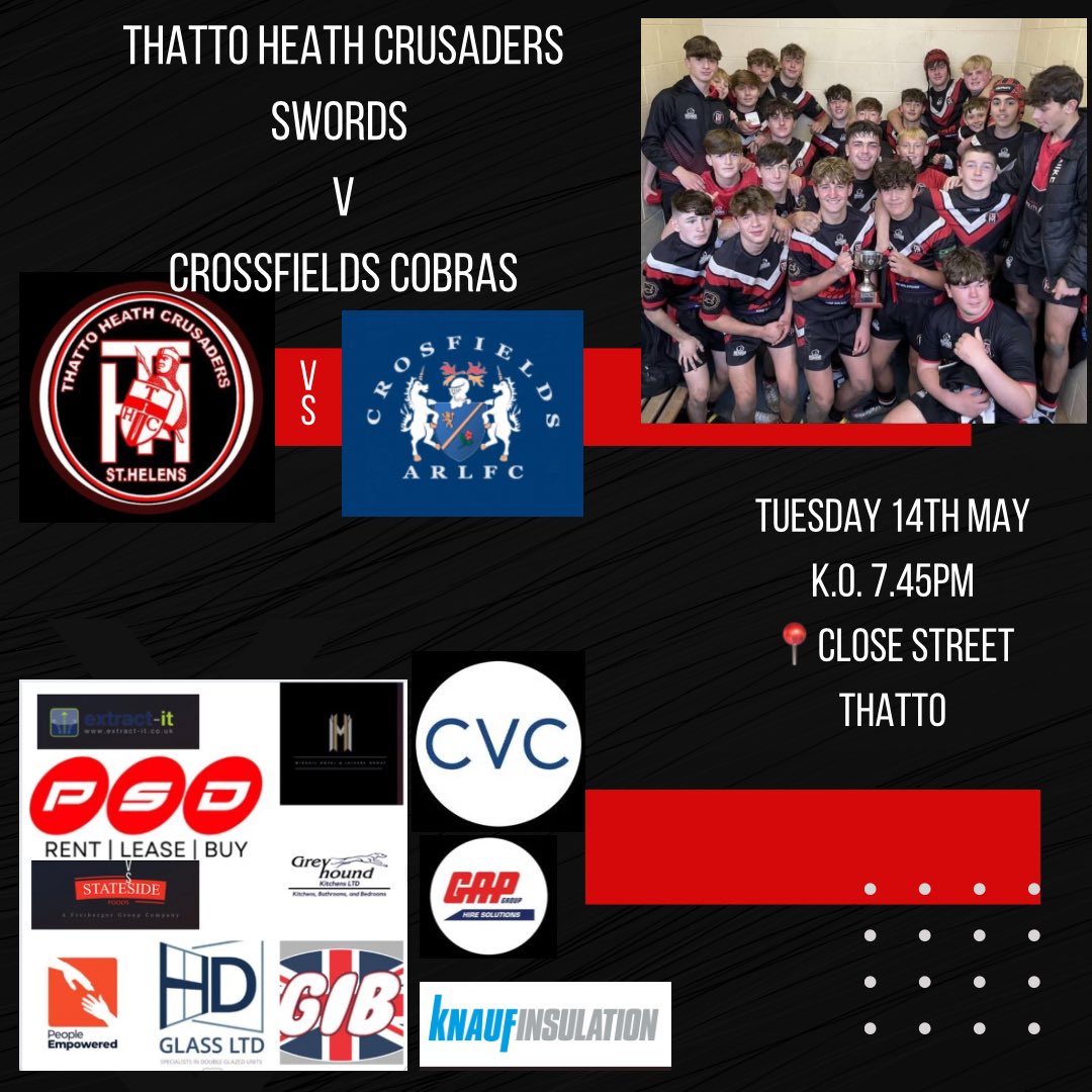 Mid week game for Swords at home to Crossfield Cobras. Thanks to our sponsors @CVC_Capital @empowered_cic @hdglassltd @PSDrental @statesidefoods @knaufinsulation @andrew_mikhail @Greyhoundkit @GAPGroupHire