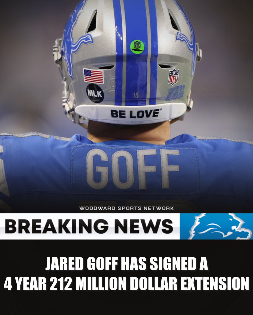 JARED GOFF IS STAYING PUT! Goff is now the 2nd highest paid QB in the league. How we feelin Detroit?🔥🔥🔥