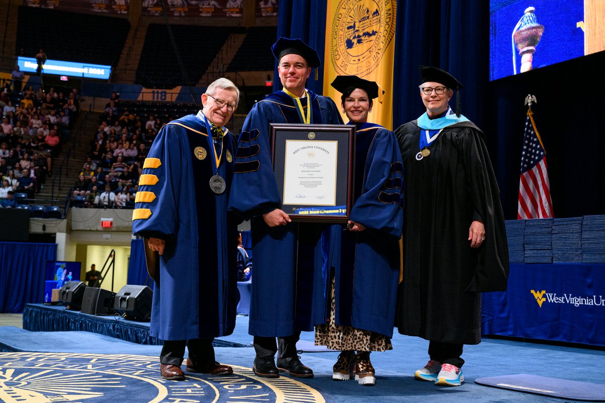 Share a round of applause for our remarkable owner and CEO, Maggie Hardy, as she proudly received an honorary doctorate from WVU! @wvuchambers