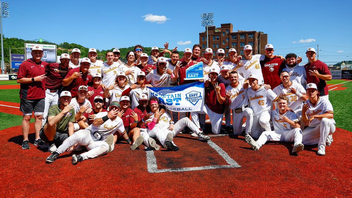 In case you missed it 👀 <a href="/UCWV_Baseball/">Charleston Golden Eagles Baseball</a> acquired its third-consecutive <a href="/TheMountainEast/">Mountain East Conf.</a> Baseball Championship yesterday at GoMart Ballpark ⚾️  We had a great time hosting the MEC tournament at our home field, and we want to say a big congratulations to UC Men's Baseball on this