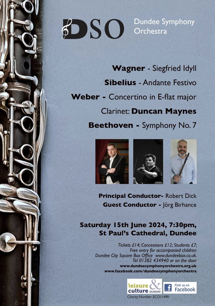We have been a bit quiet on our socials but we have been hard at work rehearsing for our June concert. 
Our summer concert holds a very special treat for you all as we welcome a guest conductor, <a href="/JoergBirhance/">Joerg Birhance</a>
Join us Saturday 15th June 2024, St Paul's Cathedral Dundee.