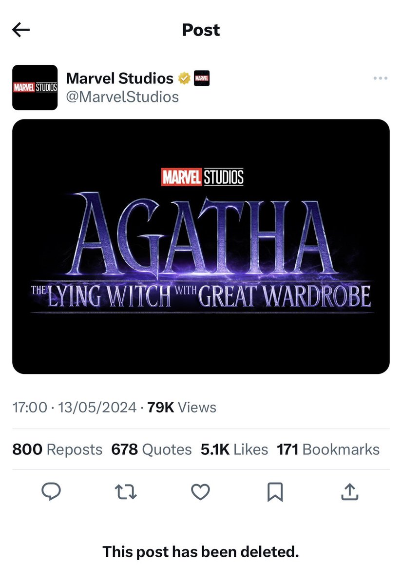 The new title is so ass, Marvel Studios itself just removed the post promoting it. LMAO.