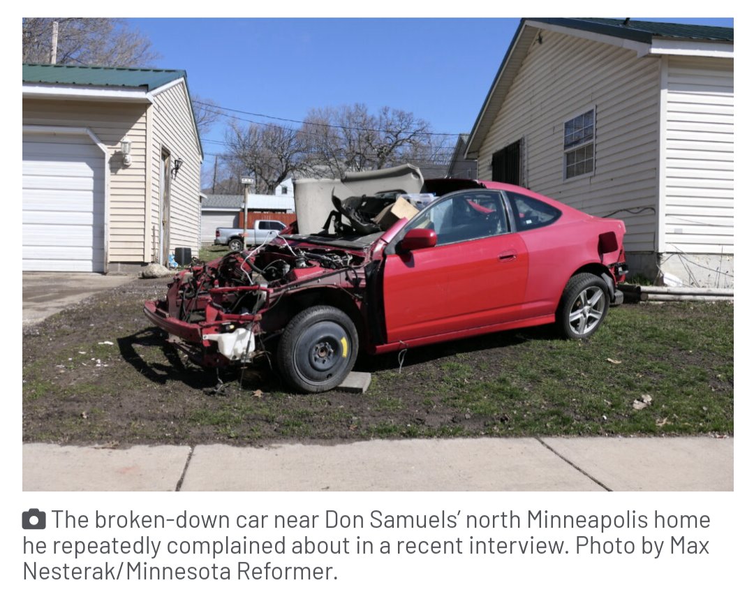 It's an ongoing problem that Don Samuels' congressional campaign gets lost in rhetoric that makes it sound like he's running for mayor of Minneapolis. minnesotareformer.com/2024/05/09/don…