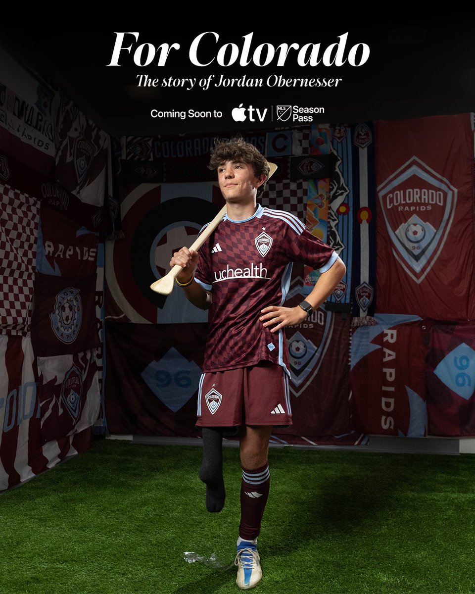 Allow us to introduce Jordan Obernesser: Colorado native, amputee player, Unified partner and cancer survivor Learn more about his battle against osteosarcoma and the impact soccer has on his life. Coming tomorrow to Apple TV, 'For Colorado: The story of Jordan Obernesser.'