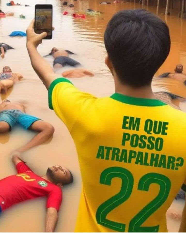 Bolsonaristas são extremistas desonestos, desumanos, perversos e abjetos que mentem e atrapalham a ajuda ao povo do Rio Grande do Sul para sabotar o Brasil. BOLSONARISMO MATA