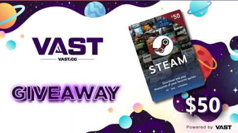 VastGG's tweet photo. $50 Steam card or $50 Cash Giveaway

To enter, perform these tasks via the link below:  

🔁  Retweet + Like  

🤝  Follow @_gmoneyx2 @VastGG 

Enter Here: https://t.co/BZb9bSG55V