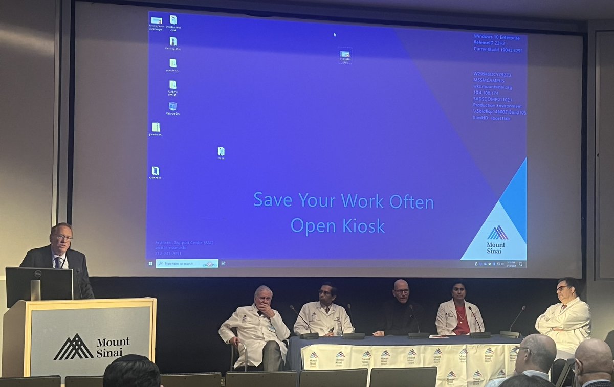 Grand rounds @MountSinaiHeart with expert panelists Dr. Fuster, Dr Bhatt, Dr Adams, Dr Kini, Dr Lerakis moderated by Dr Stone discussing MV disease. Doesn’t really get better than that! @DLBHATTMD @DoctorKini @GreggWStone