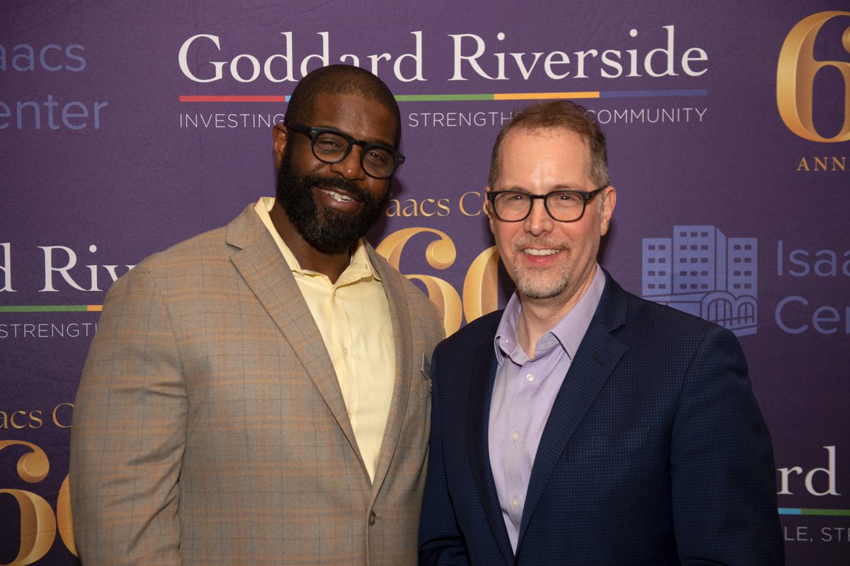 IsaacsCenterNYC's tweet photo. Thanks to Manhattan Borough President @MBPMarkLevine and Assemblymember @AlexBores for stopping by to celebrate our 60th Anniversary with our president, Rod Jones! https://t.co/DXRnl0v3RR