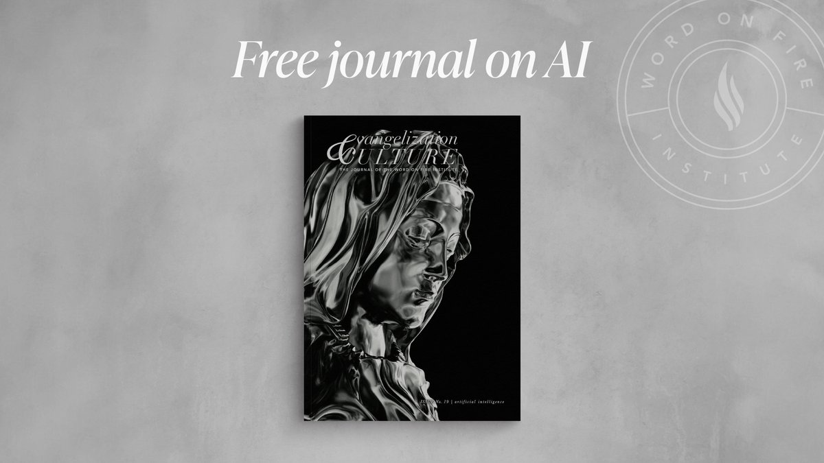 Is technology morally neutral? Should we fear the rise of AI in our culture? Read more about AI in your free copy of the “Evangelization & Culture” journal at institute.wordonfire.org/journal19.