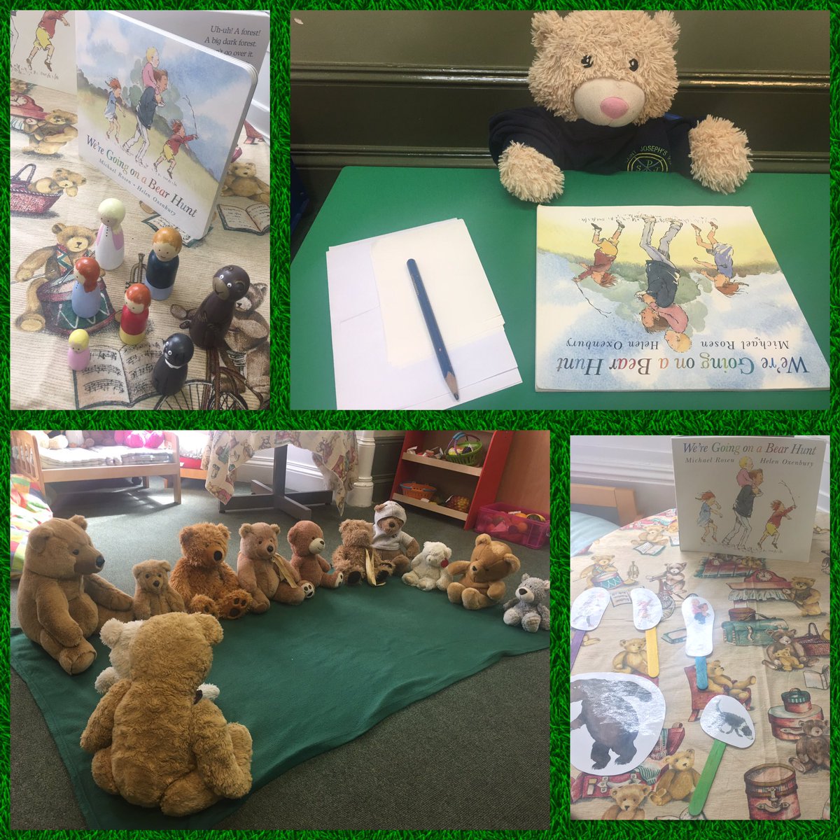 Our littlest learners are ‘Going on a Bear Hunt’ tomorrow as part of Nursery to P1 transitions. Ted is ready. Are you ready for an amazing journey? 🐻 <a href="/stjosephsabn/">stjosephsprimary</a>