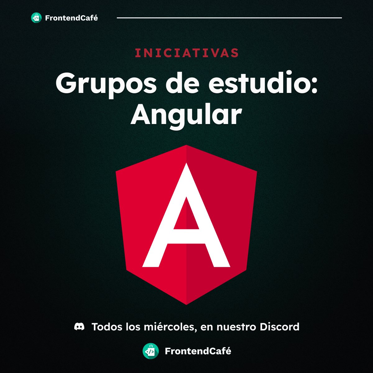 Lo pedís, lo tenés 📢 Lanzamos un nuevo grupo de estudio de Angular en nuestro servidor de Discord, semanal y gratuito, pero... ¿Qué es? ¿Cuándo? ¿Cómo? Acá te contamos todo 👇