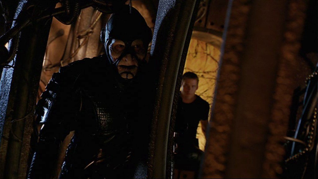 John: So we've gone from Die Hard to Honey, I Shrunk The Hostages - unless that guy is bluffing Aeryn.

@farscape #farscapenow
