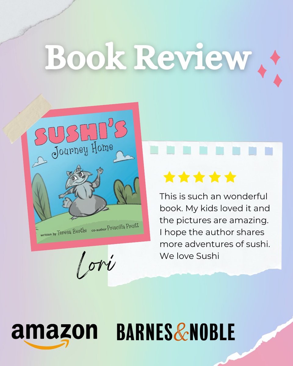 A delightful book that my kids absolutely adored! The vibrant pictures added a touch of magic to the enchanting story. . Grab your copy now at bit.ly/41FqbR3 #sushisjourneyhome #adventuresinlove #uniquebabyraccoon #outdooradventures #mishapsandlove #foreverfamilyquest