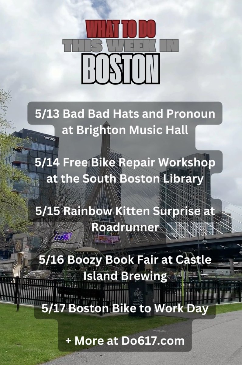 Stuck in a social rut? Allow us to help!
Find everything fun to do around Boston this week: do617.com

#do617 #dostuff #thingstodoboston #bostonnightlife #bostonlivemusic #springinboston