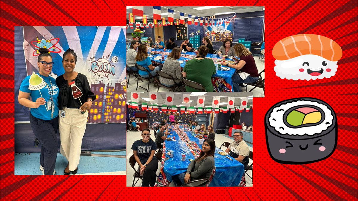 Kon'nichiwa 🍣 On our last stop around the World. Our super staff were taken to Japan. We a delicious lunch from <a href="/Benihana/">Benihana</a> . We can't wait till the next teacher appreciation to spoil our amazing CPE staff! <a href="/CPEPrincipal1/">Juan C Alejo</a> <a href="/CoconutPalmElem/">Coconut Palm Elementary</a> <a href="/AP_NColey/">Nizaliz Coley</a>