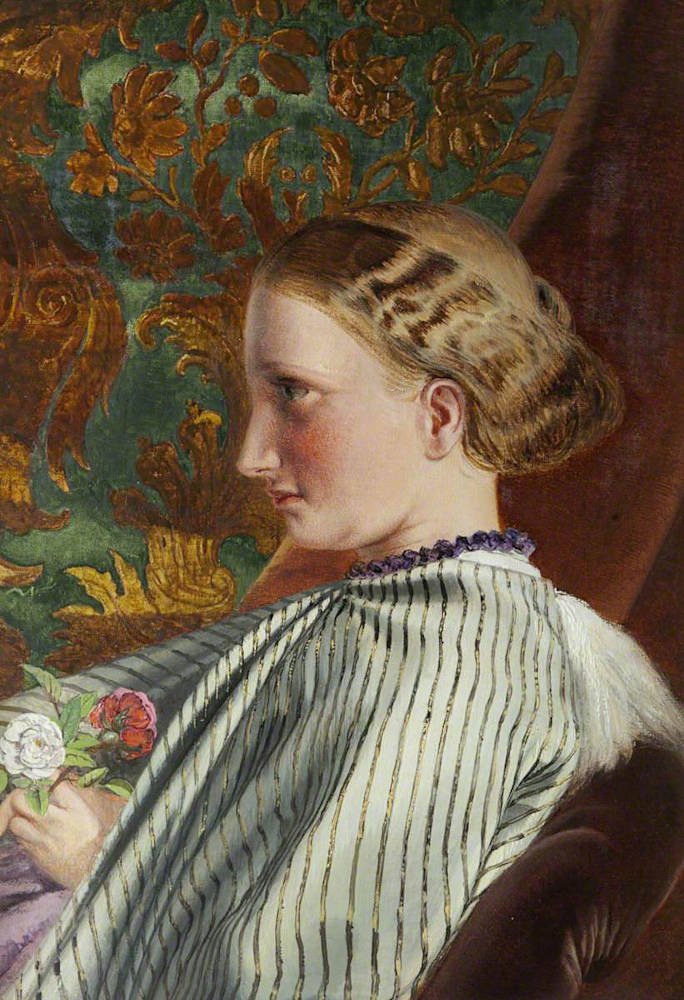 #OTD 1866, death of Pauline Trevelyan, friend and patron of the Pre-Raphaelites: #Ruskin had been called to her bedside in Neuchâtel. This is her portrait by William Bell Scott in 1864 victorianweb.org/painting/scott…
