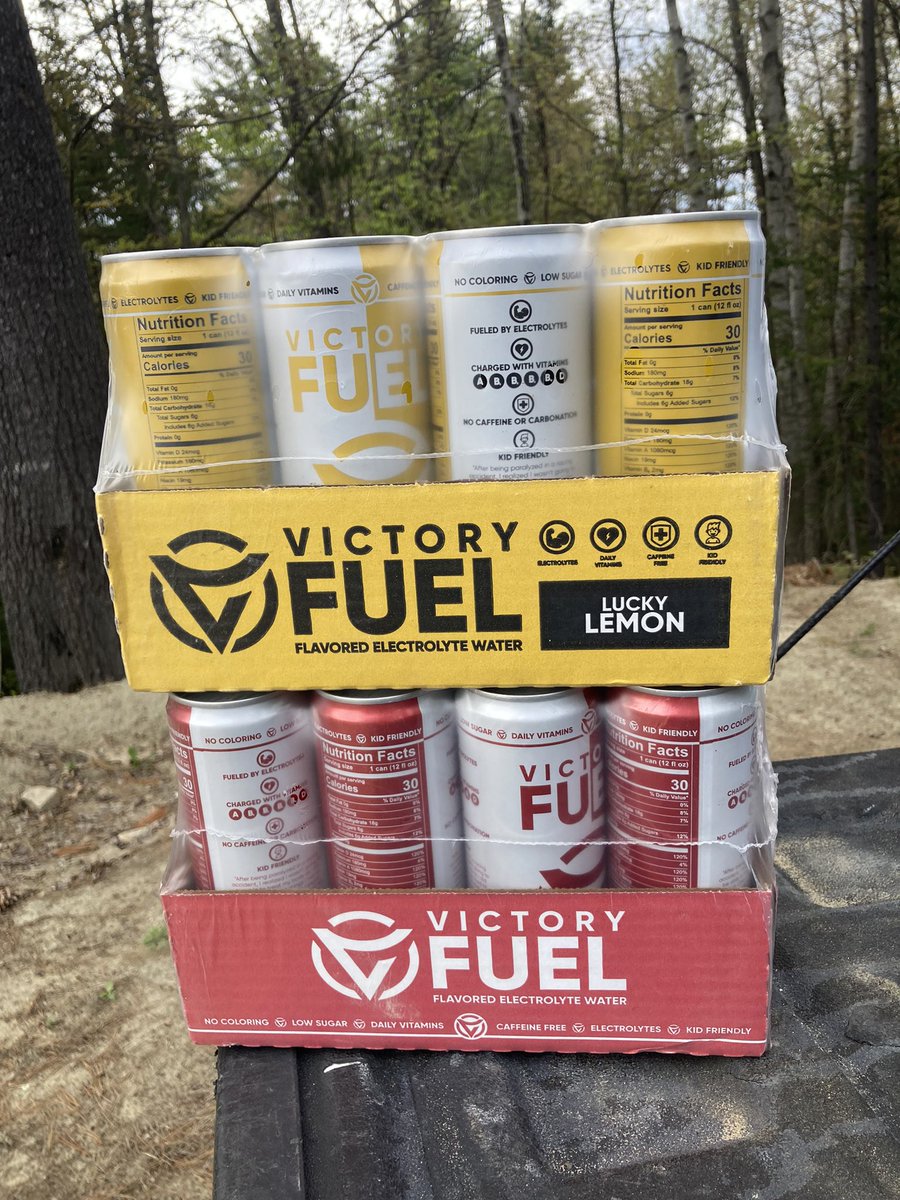 @Drink_Victory has made it to the woods of NH. We don’t race until June 7 , but come by the track and get some great product. Thank you @JoSwindell and @KevinSwindell for supporting grassroots dirt track racing in NH. ⛽️❤️
