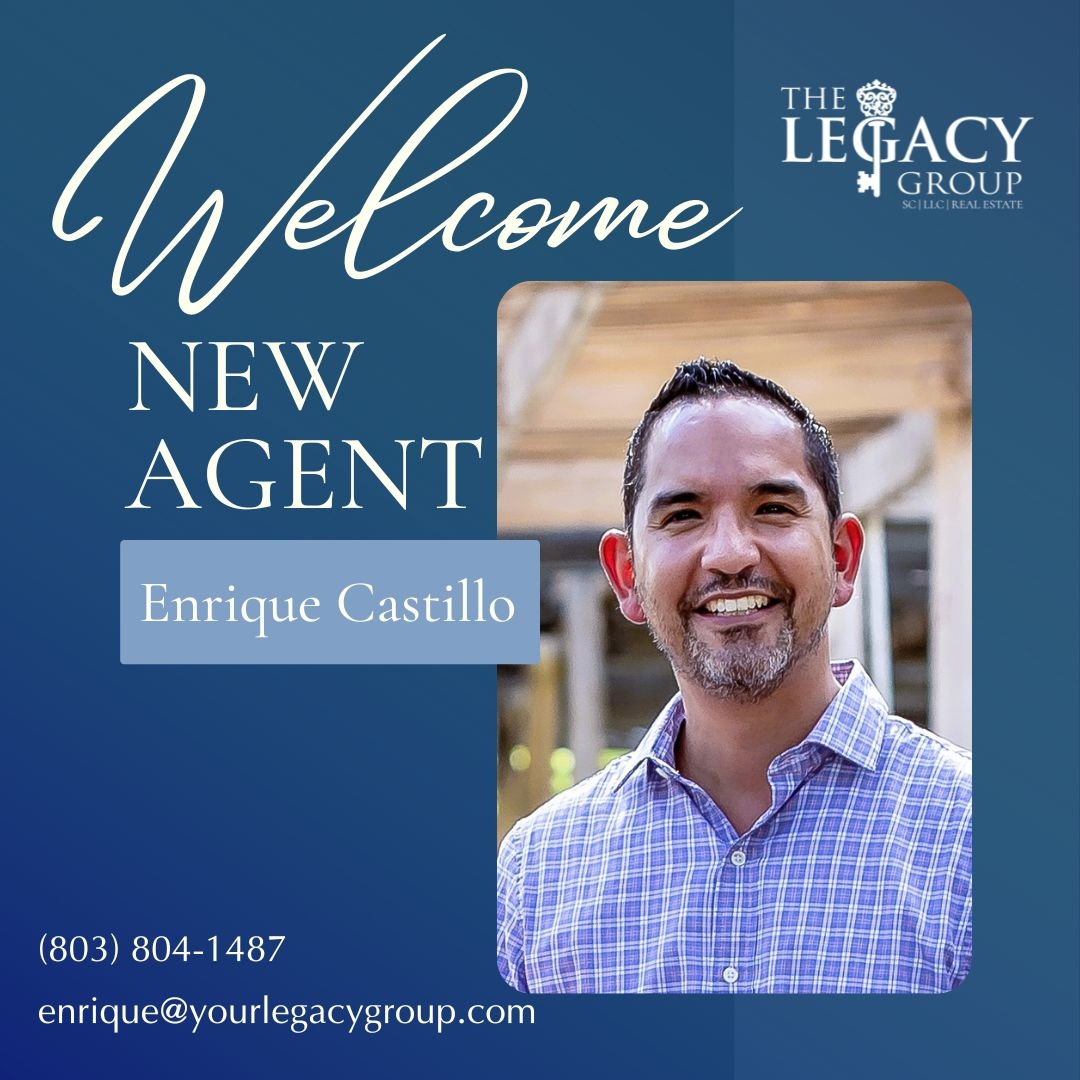 The Legacy Group is delighted to welcome new agent Rique Castillo to the team! Learn More About him at legacy-sc.com/enrique/

#welcome #newagentalert #legacygroupsc #buy #sell #invest #columbiascrealestate #lexingtonscrealestate #businessannouncement