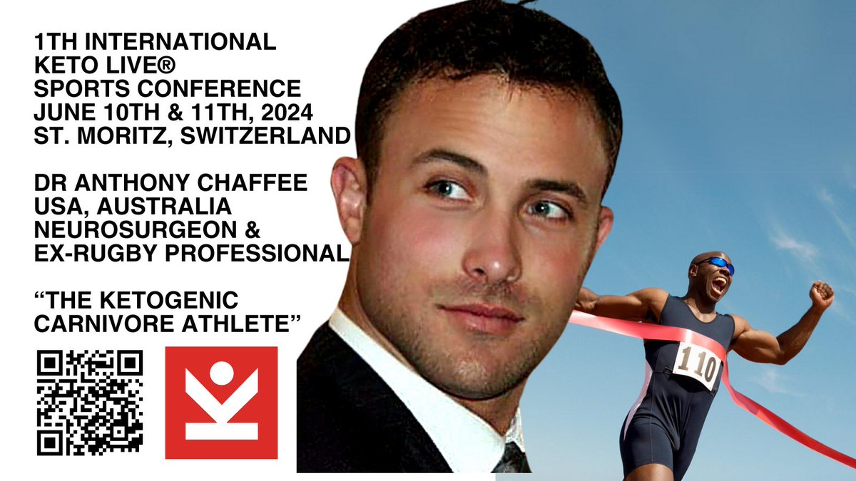 Meet Neurosurgeon and Ex-Rugby Professional Dr @anthony_chaffee live in St. Moritz 🌞 Switzerland🇨🇭 on the 10th of June - book now at Ketolive-Sports-2024.eventbrite.com