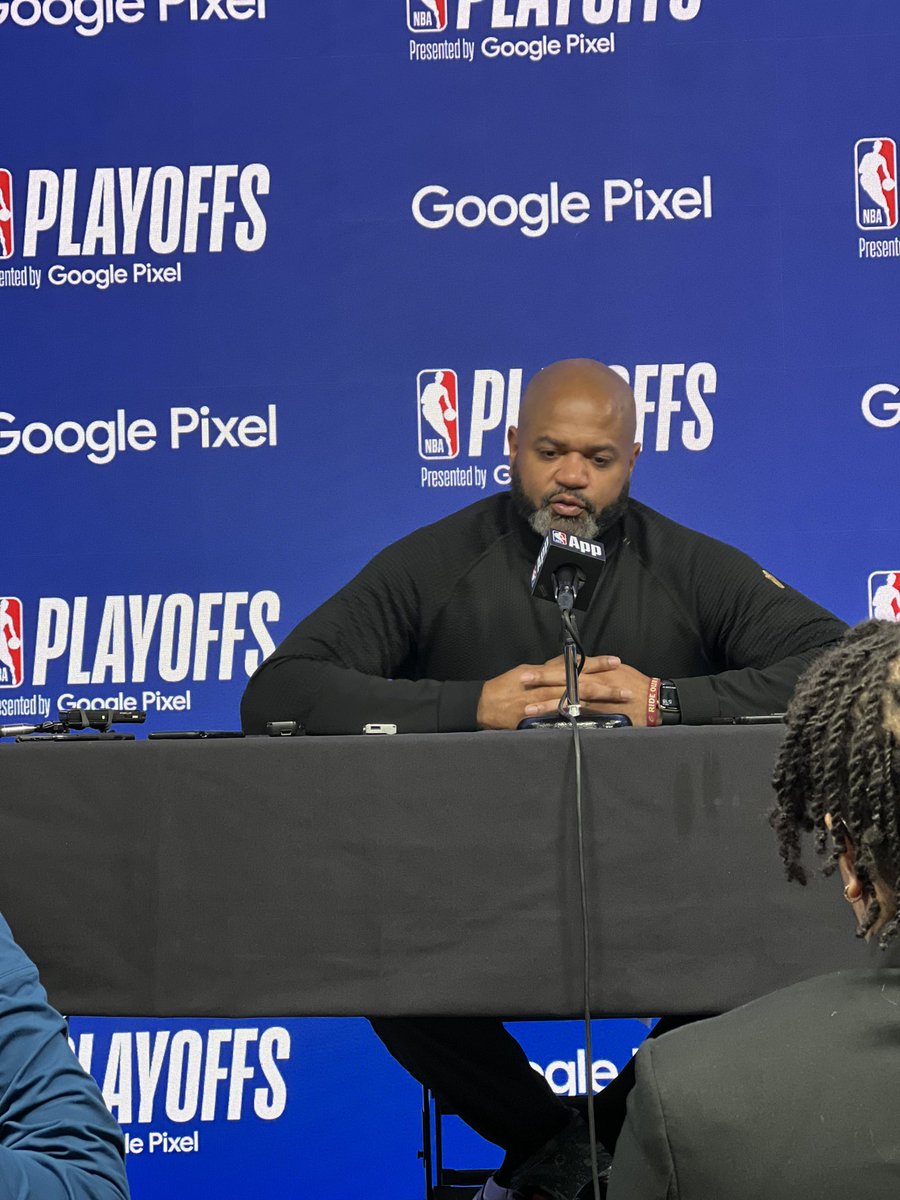 Classic JB Bickerstaff to start his pre-game presser. Before the question was even asked…. “We’ll see.” 😂 (We all knew he was referring to Donovan Mitchell & Jarrett Allen’s availability. They are both listed as questionable).