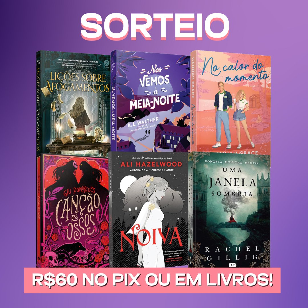 🚨 ALERTA DE SORTEIO!  🚨

🏆 Prêmio: R$60 no PIX ou em livros!

Regras:
➡️ Seguir Extensão Literária no TikTok: tiktok.com/@extensaoliter…
➡️ Seguir @promohunters_ no Twitter
➡️ Repostar esse tweet

📅 Resultado: 21/05. Boa sorte! 💜