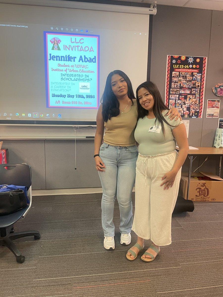 ON Latina Leadership (@leadership_on) on Twitter photo Gracias Jenni Abad <a href="/UMKC/">UMKC</a> for speaking to us about the scholarship opportunities <a href="/umkc_iue/">UMKC Institute for Urban Education</a> offers to Ss, & the need of Latinx representation in educational spaces. We wish u the best in your journey to become a Latina Administrator 💕✊🏼🦋
<a href="/OPS_CultureSet/">OPS Department of Culture & Belonging</a> <a href="/OlatheNEA/">Olathe NEA</a> <a href="/ahillman25/">Amy Hillman</a> Gracias Jenni Abad <a href="/UMKC/">UMKC</a> for speaking to us about the scholarship opportunities <a href="/umkc_iue/">UMKC Institute for Urban Education</a> offers to Ss, & the need of Latinx representation in educational spaces. We wish u the best in your journey to become a Latina Administrator 💕✊🏼🦋
<a href="/OPS_CultureSet/">OPS Department of Culture & Belonging</a> <a href="/OlatheNEA/">Olathe NEA</a> <a href="/ahillman25/">Amy Hillman</a>