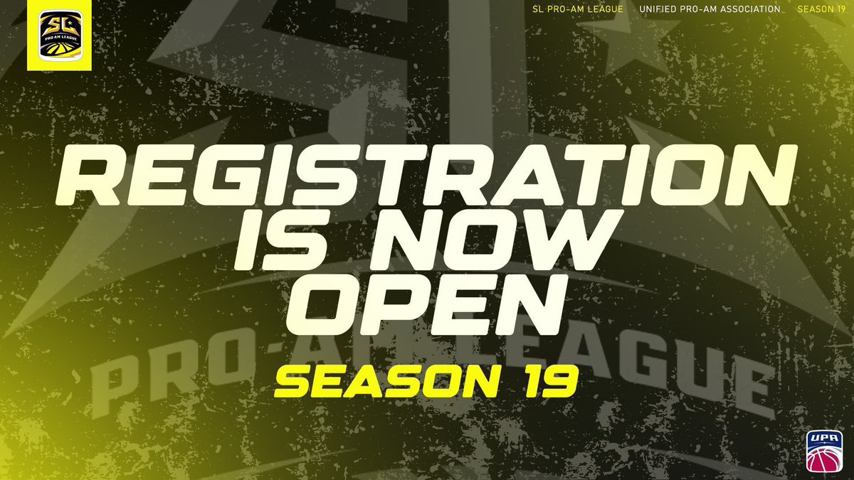 Season 19 Registration 💰 Cash prizes ⏰ 5/16 Deadline 🏆 2-Day Weekend Rhino Open ➡️ UPA for the casual comp player Register now » bit.ly/SLS19Reg