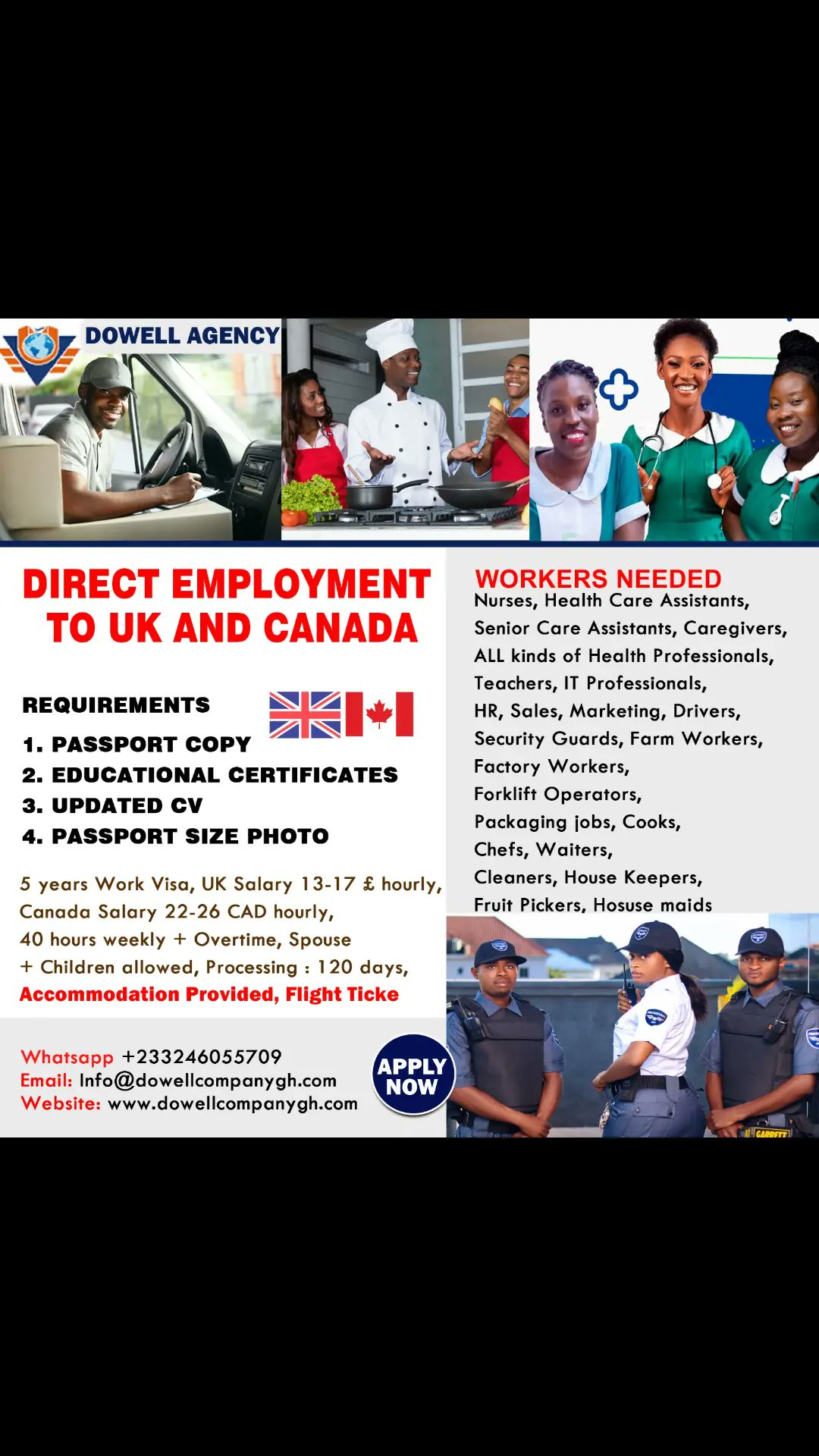 Dowell Recruitment and Travel Agency (@DowellAgency) / X