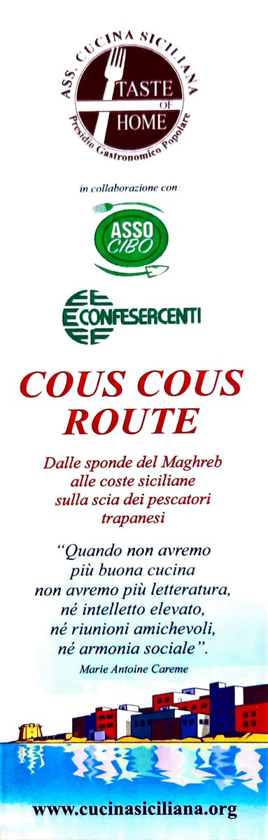 Confesercenti Trapani ed Associazione Cucina Siciliana. Insieme per presentare un libro sul cous vous trapanese