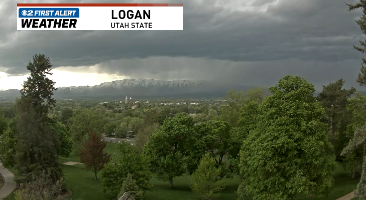 Thunderstorms are rolling into Cache Valley this afternoon. Nothing better than a spring t-storm! #utwx