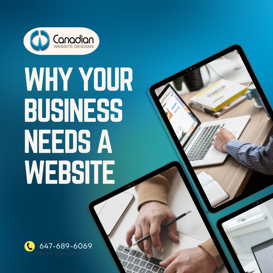 Let's show you how a website can help your business. 

📷 647-689-6069
📷 canadianwebdesigns.ca

#CanadianWebDesigns #WebDesignServices #WebsiteDevelopment #WebDesignSolutions #CustomWebDesign #WebDesignAgency #ResponsiveDesign #UserExperience #WebsiteCreation #WebDesigners