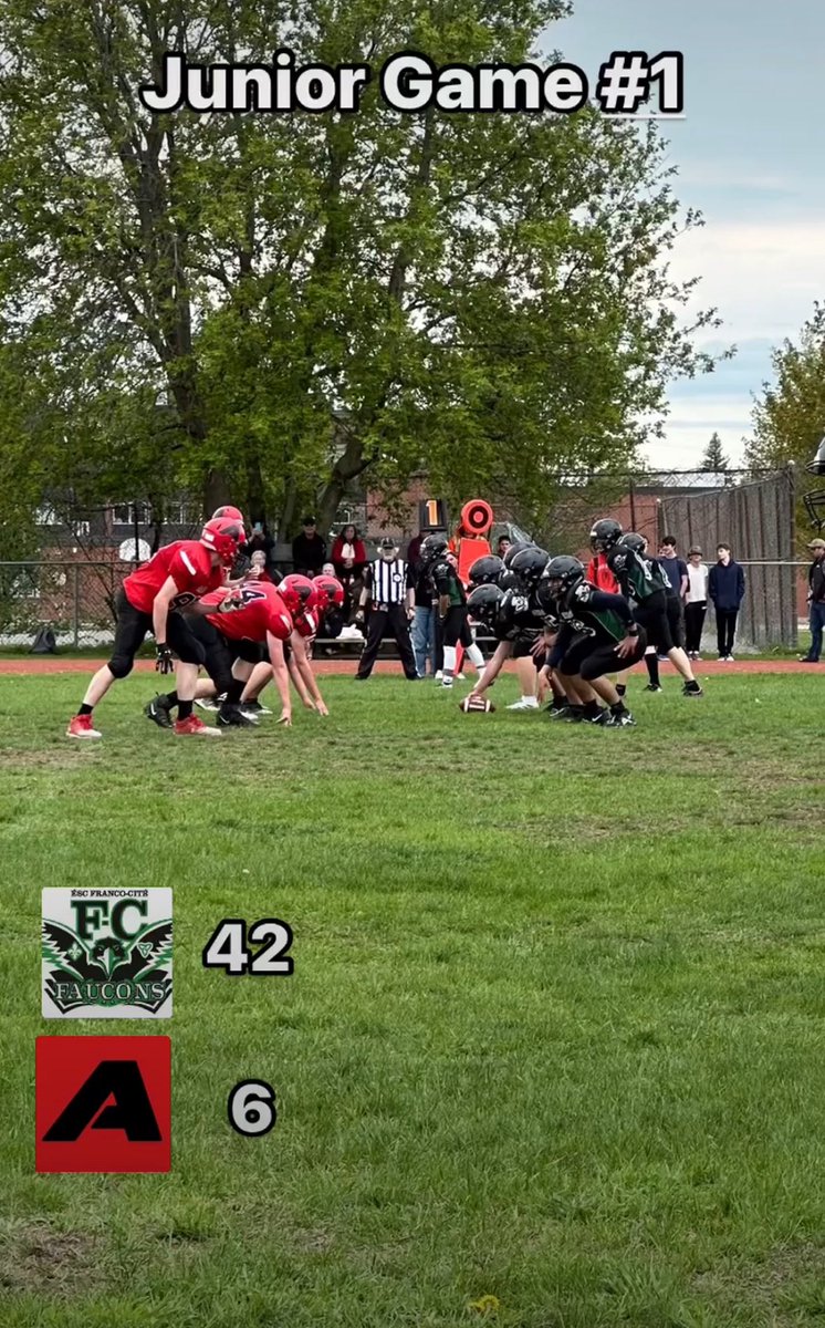 Game #1
Franco Cité  42
ADHS  6