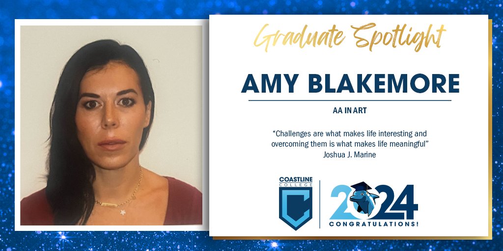 Let's congratulate Amy Blakemore 🎓 🎉 To view all of our 2024 graduates highlights visit coastline.edu/student-life/g…

#coastlinecollege #classof2024