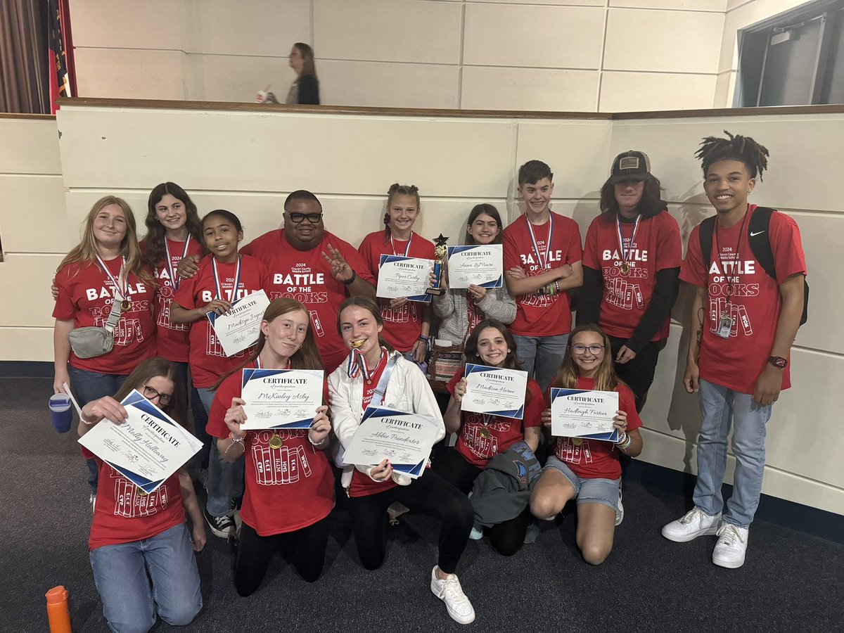 So proud of my kids for winning this year’s Battle of the Books competition!!! 📚 🐻